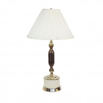 TABLE LAMP-Trophy Inspired Wood & Brass