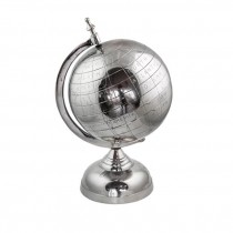 DESK TOP GLOBE- Silver