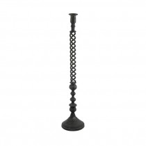 CANDLESTICK HOLDER-Black Iron Spiral (Large)