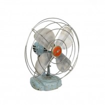 FAN-Vintage Blue Zero Fan w/Red Center