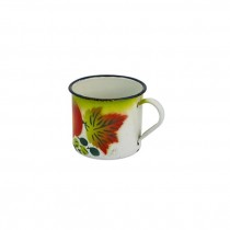 MUG-Vintage Enamel w/Harvest Decor