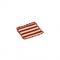 POT HOLDER-Retro Decorative Red & White Stripes