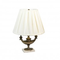 TABLE LAMP-Brass Genie Lamp w/Double Candelabra Bulb