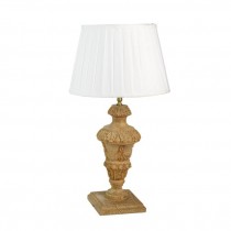 TABLE LAMP-Carved Wooden Urn