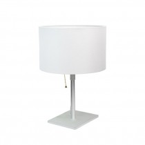 TABLE LAMP-Silver Slim Stand w/Square Base