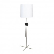 FLOOR LAMP-Chrome X Base w/(3) Bulb Socket