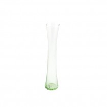 VASE-Tall Translucent Green Glass