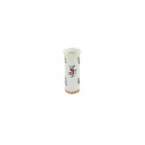 VASE-White Ceramic W/Red Roses