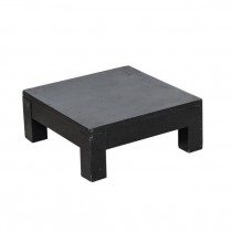 END TABLE-Black Square Wood