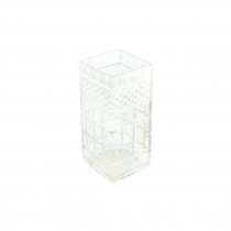 VASE-Square Clear Gut Glass
