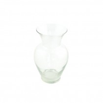 VASE-Clear Glass Urn Shape