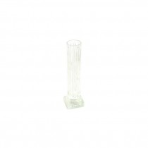 BUD VASE-Clear Glass Corinthian Column