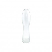 VASE-Tall Contemporary Clear Glass Bud Vase