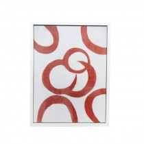 RED CIRCLES-White Frame