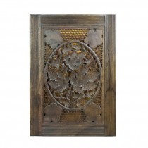 CARVED WINDOW SHUTTER-Leaf & Floral Design