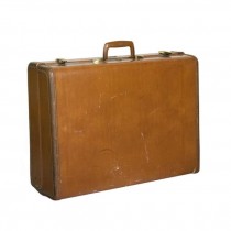 LUGGAGE-Vintage Samsonite Shwayder-Brown w/Gold Lock Latch