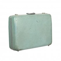 Powder Blue Vintage Hard Suitcase-Small