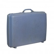 VINTAGE HARD BLUE SUITCASE-Medium