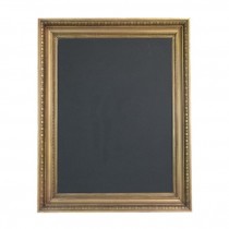 ART-Blank Black Canvas w/Gold Frame