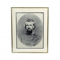 FRAMED PORTRAIT-Confederate Soldier W/O Hat