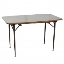 KITCHEN TABLE-Wood Grain Laminate/Mid Century Modern