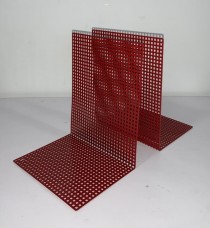 BOOKEND-Red Wired Mesh (Pair)