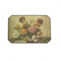 PRINT-Vintage Multi-Colored Chysanthemums