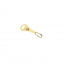BOTTLE OPENER- Vintage Gold Keychain-Canada Leaf in Center