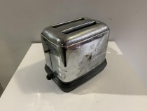 TOASTER-Vintage Proctor Silex-2 Slot-Chrome/Black