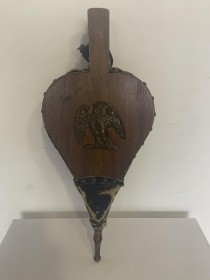 BELLOWS-Wood w/Leather-Eagle Centered