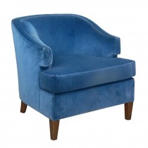 BLUE VELVET CLUB CHAIR