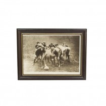 PRINT-Vintage Photo of Football Huddle/Hike