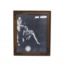 PRINT-Vintage Photo of Basketball Game in Play