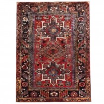 RUG-(9x 12) Red Vintage Hamadan Oriental Rug