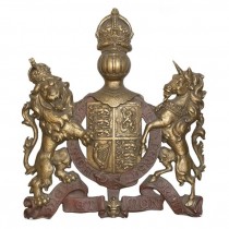 COAT OF ARMS-Dieu ET Mon Droit-Lion & Unicorn on Ends