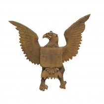 COAT OF ARMS-Carved Wooden Eagle