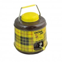 VINTAGE "TARTAN JUG" THERMOS-Yellow Tartan