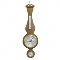 BAROMETER-Wall Hanging-(2) Dials & Thermometer