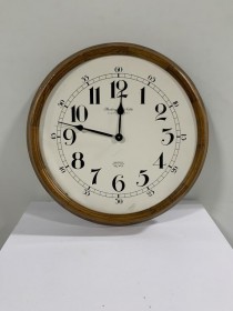 CLOCK-Round Wood Wall Clock by Sterling & Noble