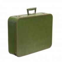 SUITCASE-Small Vinitage Green Vinyl