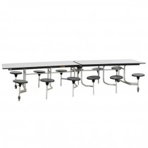 TANDEM LUNCHROOM TABLE-W/Static Seats (Seats 12)