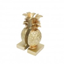 PAIR OF PINEAPPLE BOOKENDS-Gold