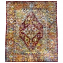 RUG-(9'x 12') Transitional Antiquity W/A Distressed Fushia Patina