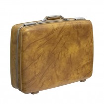 VINTAGE AMERICAN TOURISTER SUITCASE-Brownish Gold