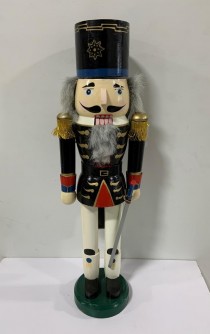 HOLIDAY NUTCRACKER-Black Star Top Hat, Black Coat & White Pants