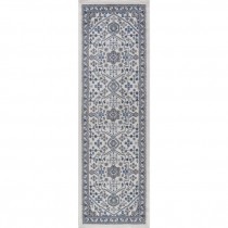 RUNNER-(2'3" x 10')Traditional Oriental Runner in Cream Floral