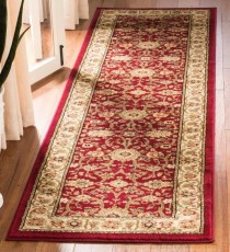 RUNNER-(2'3"x10')Traditional Runner In Red & Cream Floral