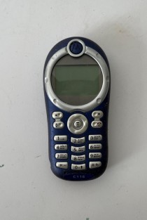 CELL PHONE-Navy W/Silver Buttons