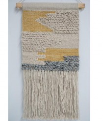 WALL TAPESTRY-Wool & Cotton Hand Woven Retro Macrame