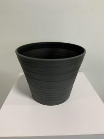 PLANTER-Cabana Gray Resin Planter